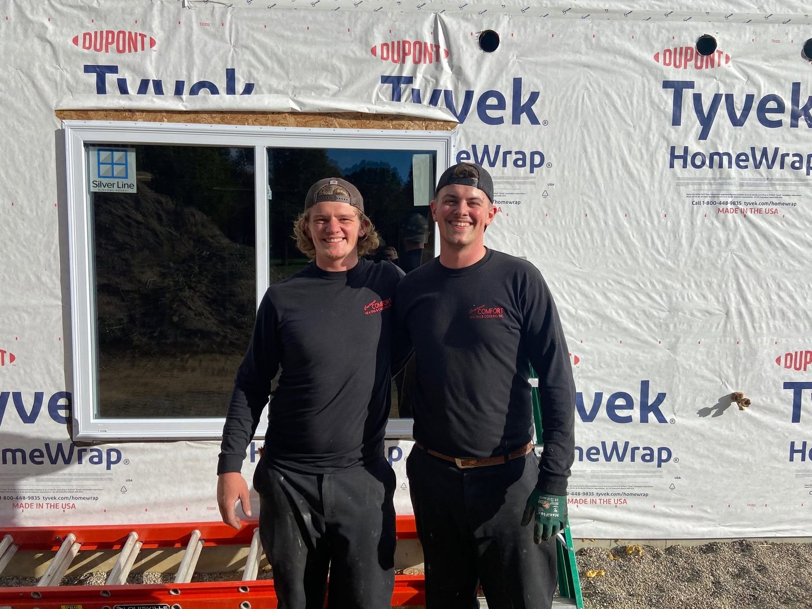 KC and Jarred in front of the truck